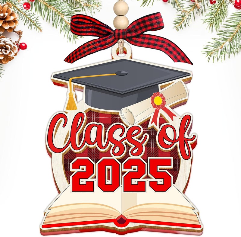 HEXMOZ Graduation Ornaments Class of 2025 - Class of 2025 Gifts for Her, Him - Graduation Gift for High School, College Seniors, Congratulations Gifts Ideas - Xmas Ornaments Decorations - Image 1